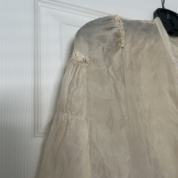 Silk top in cream by Zara - Picture 3 of 4